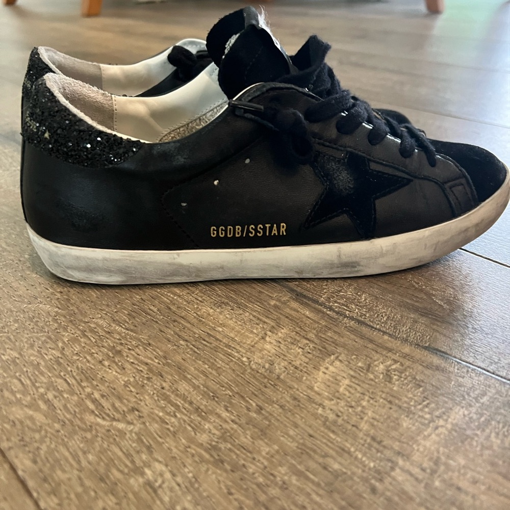 Golden Goose Black and White Sneakers